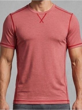 lululemon athletica Red Short Sleeve Tee